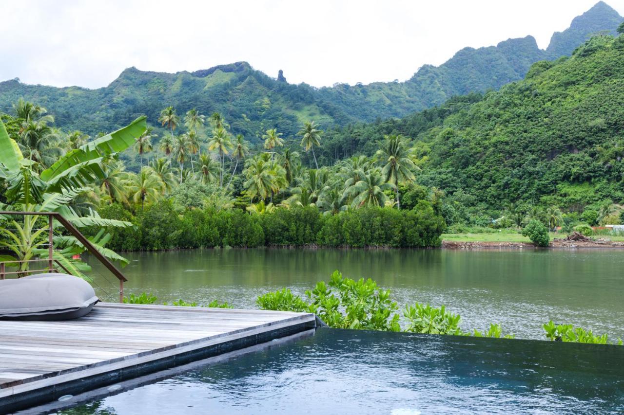 Villa Ho'A - Bord De Mer Avec Piscine Papetoai Eksteriør bilde